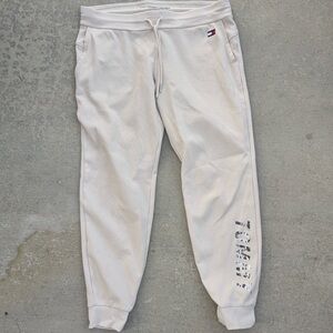 Tommy Hilfiger Beige Logo Joggers